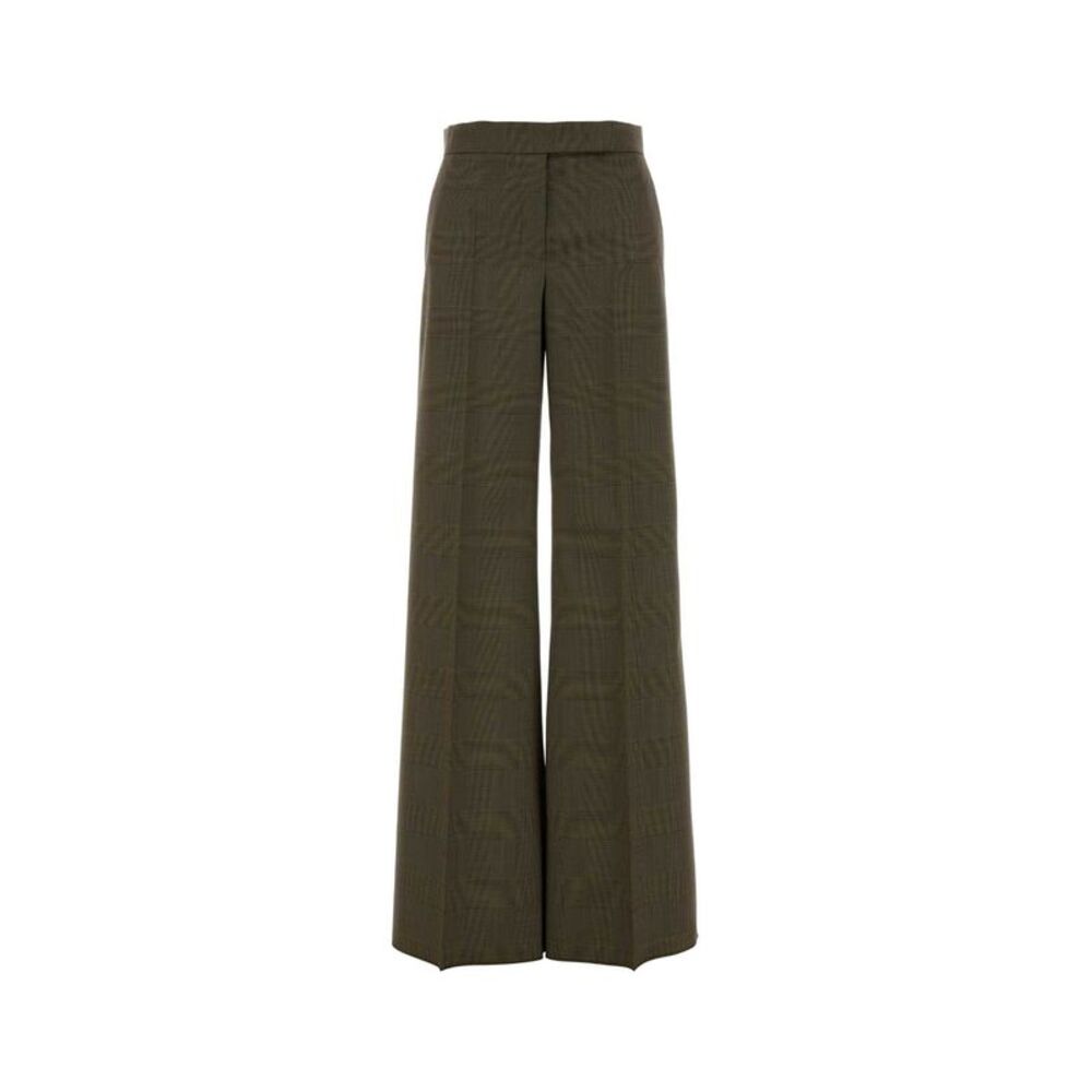 Max Mara Women Embroidered Wool Netto Wide-Leg Pant